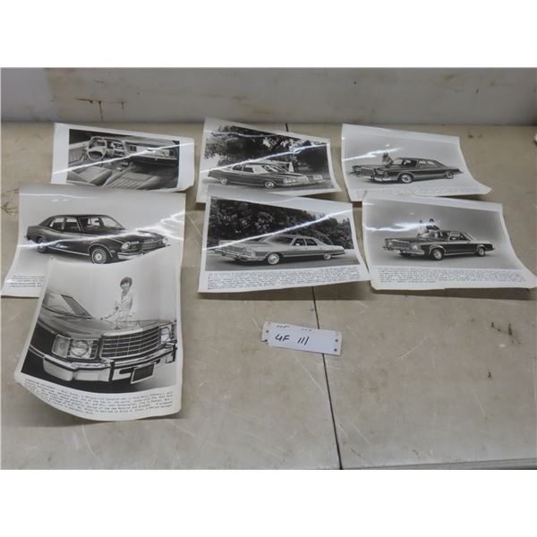 1970s Salesman Auto Photos with Description, 8x10