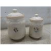 Image 4 : Stoneware 4-Piece Ceramic Canister Set