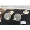 Image 1 : 2 MCM Light Fixtures, Matching Pair, with Chain and Mounting Brackets