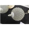 Image 2 : 2 MCM Light Fixtures, Matching Pair, with Chain and Mounting Brackets