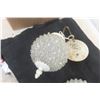Image 4 : 2 MCM Light Fixtures, Matching Pair, with Chain and Mounting Brackets
