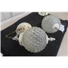 Image 5 : 2 MCM Light Fixtures, Matching Pair, with Chain and Mounting Brackets