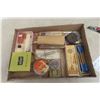 Image 1 : Antique General Store Products: Dart Box Set (4), Pocket Knife, Powder Box, Pen Nibs, Universal Ear