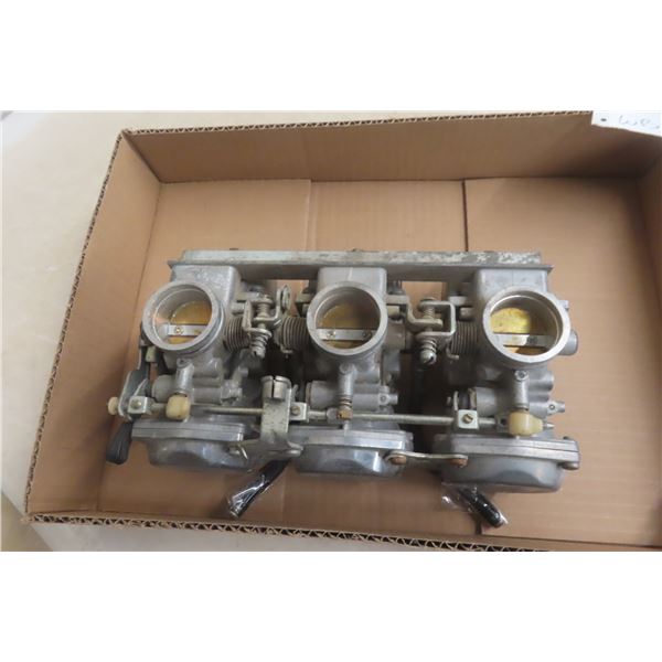 1970s Yamaha XS750 Mikuni Carburetor, 3-Carb Set