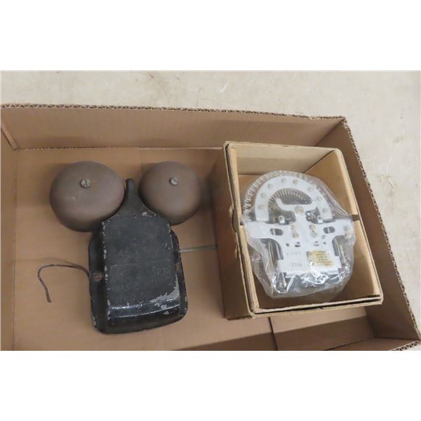 Vintage Northern Electric Twin Bell and Telephone Selector Switch, New Old Stock