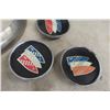Image 5 : Vintage Car Emblem Lot: 5 Buick Tri-Shield Wheel Caps, 1955 Ford V8 Fender Emblem, 1977-80 Dodge Cu