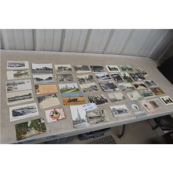 Over 40 Antique Post Cards, Greeting Cards, and Advertising Ephemera