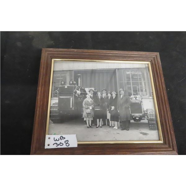 Original Framed 1959 Photograph of IHC Factory in Britain with IHC Crawlers