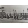 Image 3 : Antique Humble Oils, Mobiloil, and Quaker State Oil Old Garage Service Station Black and White Pict
