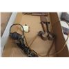 Image 6 : Antique Hardware: Clamp-On Light, Lighting Rod Ball, Furniture Parts, Screws, Buggy Step, and Wire