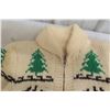 Image 3 : 2 Vintage Cowichan Wool Sweater Jackets with Zippers: Youth Large and Women's Large