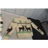 Image 9 : 2 Vintage Cowichan Wool Sweater Jackets with Zippers: Youth Large and Women's Large