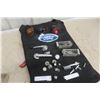 Image 1 : Vintage Car/Truck Parts Lot: 3 Light Markers, 3 Window and Door Handles, Radio Knobs, 4 Door Lock K