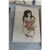 Image 5 : 7 Wood Burned and Crafted Risqué Wall Art Hanging Pictures