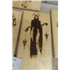 Image 7 : 7 Wood Burned and Crafted Risqué Wall Art Hanging Pictures