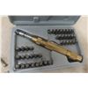 Image 2 : Vintage Leather Tools: Hand Punch, Alpha/Number Stamp Box Set, Cutters Box Set, Oiler, Leathercraft