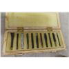 Image 3 : Vintage Leather Tools: Hand Punch, Alpha/Number Stamp Box Set, Cutters Box Set, Oiler, Leathercraft