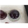 Image 2 : Vintage Car/Truck Parts Lot: 4 Light Glass Lenses, Fender Grille Light, and 1960-61 Studebaker Lark
