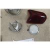 Image 6 : Vintage Car/Truck Parts Lot: 4 Light Glass Lenses, Fender Grille Light, and 1960-61 Studebaker Lark
