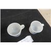 Image 4 : 2 Rare 1950s Milk Glass Coffee Mugs from N. & J. Bulk Milk Service, St. Claude, Manitoba