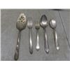 Image 10 : Silver Plated Servingware, Candlestick Holder, Flatware, Tray, and More