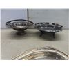 Image 4 : Silver Plated Servingware, Candlestick Holder, Flatware, Tray, and More