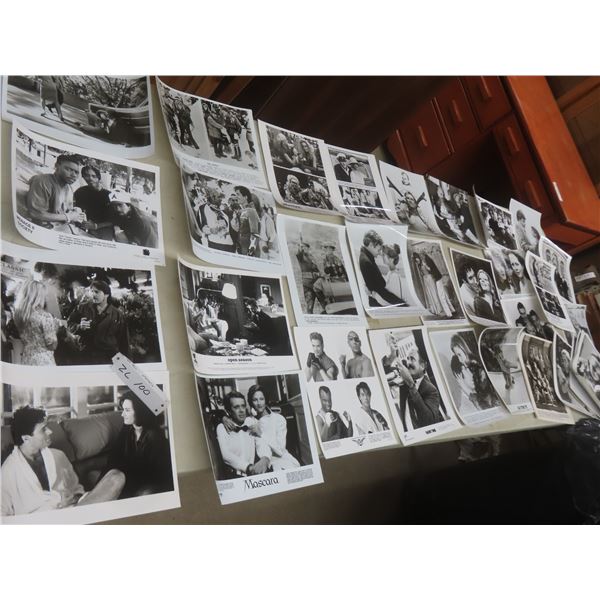 Black and White Photos of Actors, Actresses, and Movie Clips