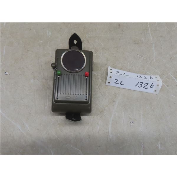 Vintage German V-Nr 685 Military Signal Flashlight with Red and Green Filters and Morse Code Button