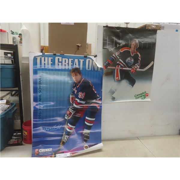 2 Wayne Gretzky Posters, 24" x 19 1/4" and 24" x 36"