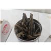 Image 2 : Hardware Lot: Hinges, Padlock, Chuck Keys, Drill Bits, Support Brackets