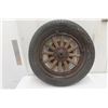 Image 1 : Old Truck Wood Spoked Rim and Tire