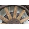 Image 3 : Old Truck Wood Spoked Rim and Tire