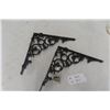 Image 1 : 2x Cast Ornate Shelf Bracket Support, 12"