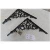 Image 3 : 2x Cast Ornate Shelf Bracket Support, 12"