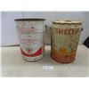 Image 1 : 2x Vintage 5-Gallon Cans: Texaco, Shell