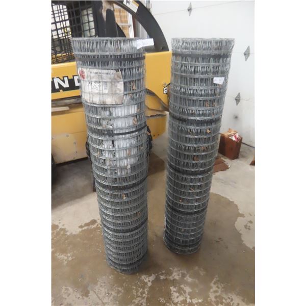 2 New Rolls 16-Gauge Stucco Wire, 54" High x 100" Long – Qty 2