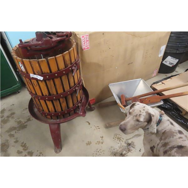 Large Wine Press – 2 Styles, Sold Together