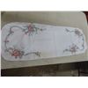 Image 6 : Linens: Table Cloths, Dresser Scarf, Tea Towels (Royal Lineage, Buckingham Palace); Glass Tray