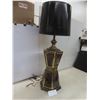 Image 1 : Antique Double-Decker Table Lamp, 37" High, w/Beveled Glass