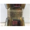 Image 3 : Antique Double-Decker Table Lamp, 37" High, w/Beveled Glass