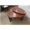 Image 3 : Funky Nesting Swing Out End Table - 19" x 36" x 21", MCM