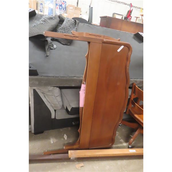 Wood Bed, 56" Wide, Head & Foot Board + Side Rails