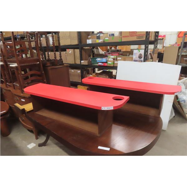 Retro Bar / Wall Shelving, 48" x 12" x 18"