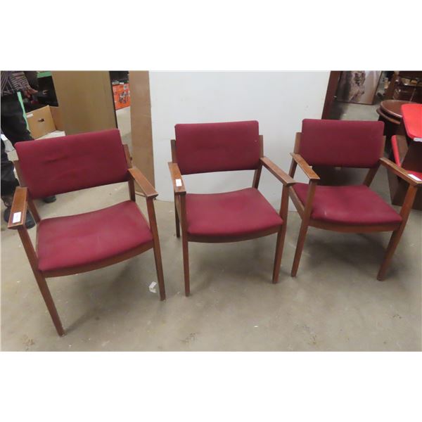 3 Waiting Room Arm Chairs