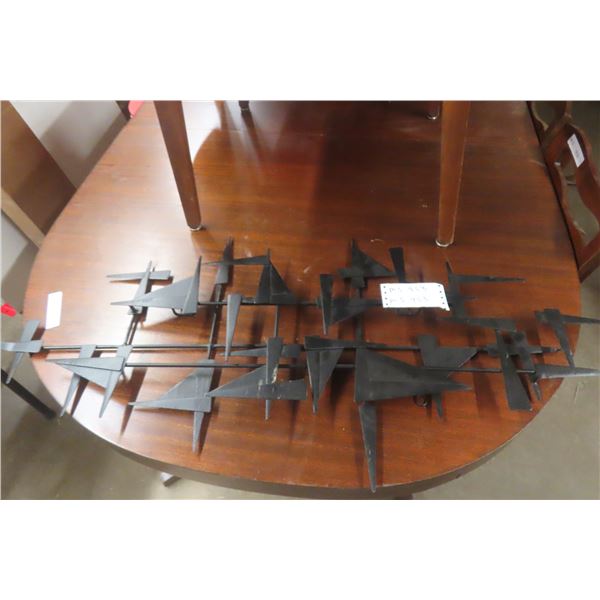 Metal Wall Sculpture, 46" x 20"