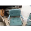 Image 4 : 2 Retro Rolling Swivel Office Chairs, Chrome Frame