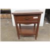 Image 1 : Stand / End Table w/Drawer, 26" x 20" x 14"