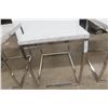 Image 4 : Set of 3 Marble-Top Stands, 22" x 18" x 24"