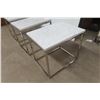 Image 6 : Set of 3 Marble-Top Stands, 22" x 18" x 24"