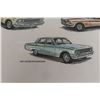 Image 4 : Maywood Model Year Line-Up 1964 Cars, 35½" x 23", Dealership Display